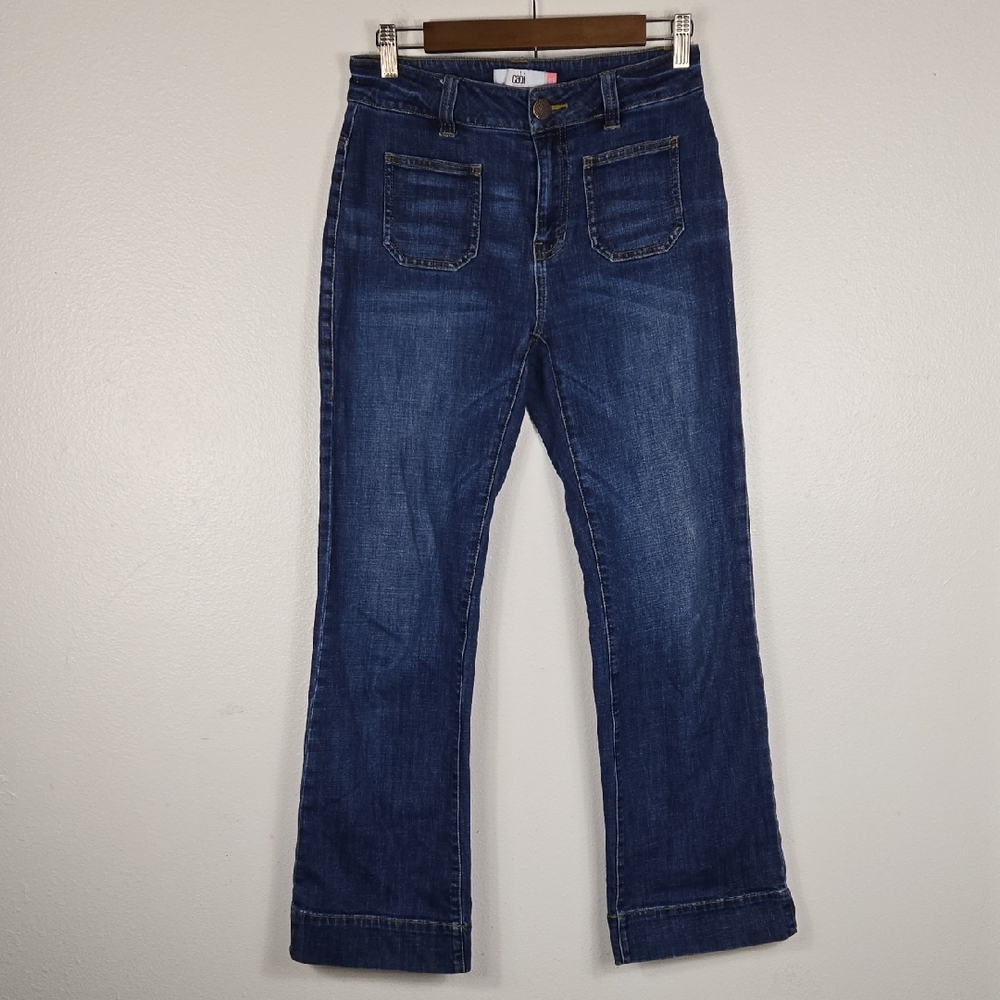 CABI WOMEN'S JEAN SIZE 2 WITH PATCH POCKETS